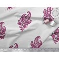 thumbnail image 3 of Soimoi Poly Georgette Fabric Floral & Paisley Block Print Sewing Fabric Yard 42 Inch Wide, 3 of 3