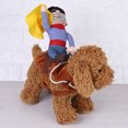 thumbnail image 3 of Cowboy Costumes de Chien à Chevaucher, Costume d'Animal de Compagnie Style Cavalier Cowboy, Vêtements de Cosplay Amusants et Chapeau Costume de Chien de Compagnie, 3 of 7
