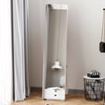 thumbnail image 2 of HOMCOM Full Length Mirror, Rectangular Full Body Mirror, White, 2 of 10