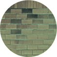 thumbnail image 1 of Ahgly Company Tapis Rond Lavable en Machine Intérieur Transitionnel Vert Billet de Dollar, 4 Pieds Rond, 1 of 7