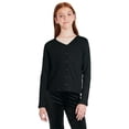 thumbnail image 1 of George Girls' Lace Trim Rib Top, 1 of 6