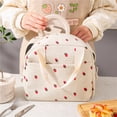 thumbnail image 4 of Lunchbags Lunch Bags for Girls, Washable Lunch Bags for Women, Thermal Insulated Lunch Bag, Lunch Cooler Bag Ladies Lunch Bag, White-2, 4 of 9