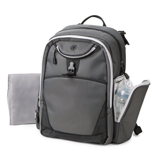 Sac à couches avec bretelles Adventurers de Jeep - Gris et noir, Pour les Nouveau-nés