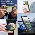 thumbnail image 3 of KOMI for iPhone 16E MagSafe Case with Adjustable Metal Camera Lens Cover Stand with 1 Screen Protector,[Mil-Grade Protect] Rugged Heavy Duty Magnetic Case for iPhone 16e / iPhone SE4 6.1", 3 of 5