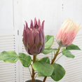 thumbnail image 3 of Coofit Artificial Flower Lifelike Protea Flower Arrangement Vase Flower for Wedding, 3 of 6