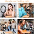 thumbnail image 2 of LED Selfie Ring Light Makeup Ring Light with Tripod Stand&Phone Holder, 2 of 9