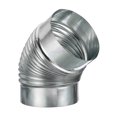 thumbnail image 1 of Unique Bargains 6' OD Coude 45 Degrés Raccord de Conduit HVAC Adaptateur en Fer Galvanisé, 1 of 4