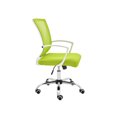 thumbnail image 2 of Modern Home Zuna Ergonomic Mesh Mid Back Office Chair, White & Lime, 2 of 10