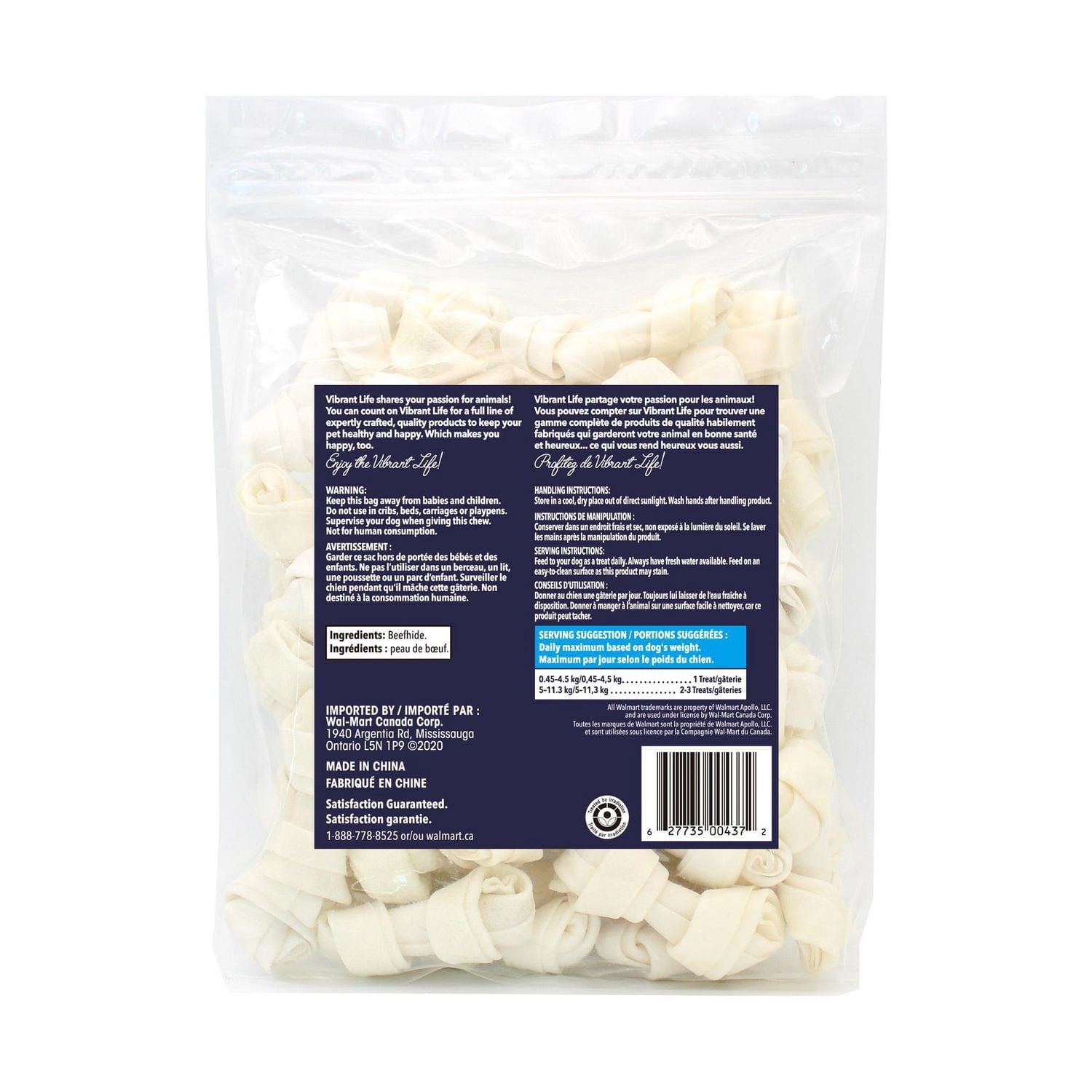 VibrantLife os de cuir 2,5 po friandises à mâcher pour chiens