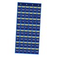 thumbnail image 3 of Classroom Pocket Chart Numbered Hanging Organizer for Home Cabinet Dormitory Blue 48 Pockets, 3 of 9