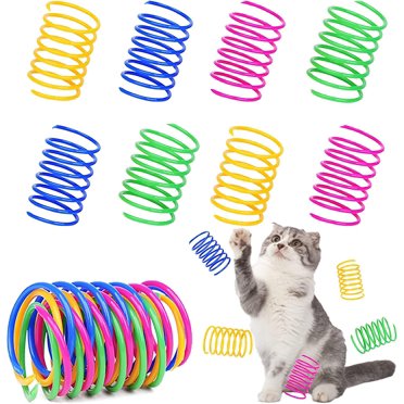 40 Pack Cat Spring Toys, Interactive Cat Toy For Indoor Durable Plastic Coils For Cat Kitten Pets