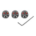thumbnail image 1 of 3Pcs Electric Guitar Skull Knobs Metal Volume Tone Head Cap Bass Replacement Part GD304 Black, 1 of 14