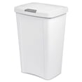 thumbnail image 1 of Sterilite Poubelle TouchTop de 49 L, grande poubelle de cuisine avec couvercle à fermeture à loquet, ouverture facile par pression, blanc, 1 of 9