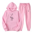 thumbnail image 1 of Aboser Womens 2 Piece Sweatsuit Set Casual Graphic Hoodie with Jogger Pants Workout Sets Comfy Solid Color Tracksuit Work Sweat Suits, 1 of 2