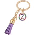 thumbnail image 1 of 26 Letters A-Z Decorative Alphabet Initial Charm Keychain for Women Girls Men Teenager Gift, 1 of 2