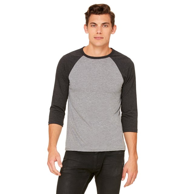 Bella + Canvas Unisex 3/4-Sleeve Baseball T-Shirt