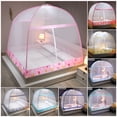 thumbnail image 3 of YAOMOBB Bedroom Net Cover Portable Folding Net Tent Zipper Closure Fully Enclosed Bed Cover Curtain, 3 of 6