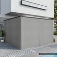 thumbnail image 2 of Outsunny Replacement Gazebo Curtains with Zipper, 4-Panel Universal Gazebo Privacy Sidewall for Most 10' x 13' Gazebo Canopy Pavillion, Hooks/C-Rings Included, Grey, 2 of 10