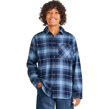 George Boys' Plaid Flannel Shirt
