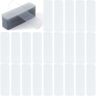 LoonWear 120 Pcs Ruban Adhésif Double Face, Pads Adhésifs Amovibles, Adhésif pour Mur, Grand Colle Transparente à Pois pour Fenêtre, Mur, Porte, Bricolage - 1.69x0.5 Pouces