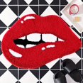 thumbnail image 1 of Yhmxh Bathroom Rugs Valentine's Day Bathroom Rug Non Slip Cute Red Lips Heart Shape Bathroom Rug Valentine's Day Indoor Bedroom Living Room Bathroom Kitchen Rug Living Room Rug Bath Mat, 1 of 4