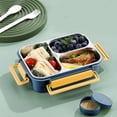 thumbnail image 4 of mtvxesu Lunch Box, 304 Stainless Steel Lunch Box Sealed Lunch Box Portable Lunch Box for Students and Office Workers Microwaveable Lunch Box Kids Lunch Box Lunch Box Containers Clearance, 4 of 7