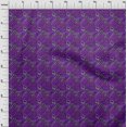 thumbnail image 4 of oneOone Cotton Silk Purple Fabric Abstract Craft Projects Decor Fabric Printed By The Yard 42 Inch Wide, 4 of 4