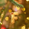 thumbnail image 4 of Christmas Alphabet Letter V Ornament, 2D Acrylic Pendant for Car Rearview Hanging, Backpack Decoration, Home Holiday decor and Festive Gift Accessory, 4 of 7