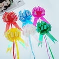thumbnail image 4 of 30 Pieces Wedding Pull Bow Ball Shaped Celebration Knot Ribbons Flower Gifts Wrapping Packing Events New Year Christmas Matte dark blue, 4 of 9