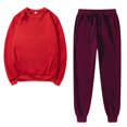 thumbnail image 1 of Besolor Ensembles 2 Pcs pour Femmes Survêtements Décontractés Chandail à Col Rond et Pantalon de Jogging Ensembles d'Entraînement Survêtements, 1 of 5