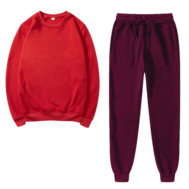 Besolor Ensembles 2 Pcs pour Femmes Survêtements Décontractés Chandail à Col Rond et Pantalon de Jogging Ensembles d'Entraînement Survêtements