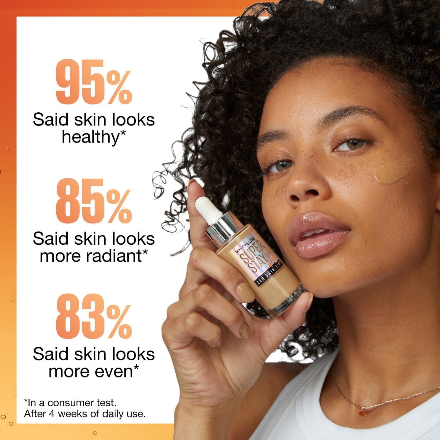 Maybelline Super Stay 24H Fond de Teint Teinté pour la Peau avec Vitamine C