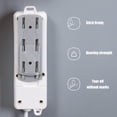 thumbnail image 4 of 15 PCS Self-Adhesive Desktop Socket Fixer Power Strip Holder Adhesive Punch Free Desktop Socket Fixer Wall Mounte for Use in Kitchen  Bathroom  Office  WiFi Router Tissue Box(Grey), 4 of 9
