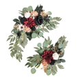 thumbnail image 4 of Abbracc 2 Pieces Artificial Wreath Artificial Floral Swag Simulation Garland Flower Swag A, 4 of 9