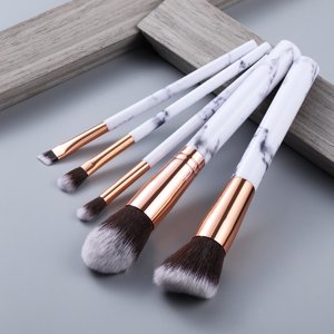 FLD 5/15Pcs Brosses de maquillage Ensemble d'outils Cosmétiques Poudre Eye Shadow Foundation Blush Blending Beauty Make Up Brosse
