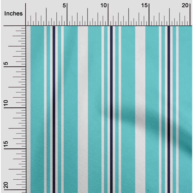 oneOone Silk Tabby Fabric Stripe Print Sewing Fabric BTY 42 Inch Wide