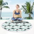 thumbnail image 4 of PRETXORVE Round Printed Microfiber Beach Super Colorful Bath Sandproof Beach Blanket Beach Multi-Purpose for Travel Swimming Pool, 4 of 8