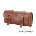 thumbnail image 4 of Front Bag Smooth Surface Workmanship Mounted Pouch Upgraded Fittings Container Scooter Accessories Handlebar Pack Storage Bags Brown, 4 of 9