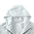 thumbnail image 4 of WRKEKC Men's Heavy-Duty Waterproof Workwear Raincoat Hooded Jacket with Multiple Utility Pockets for All-Weather Outdoor Construction and High-Visibility Work Commute Gray XS, 4 of 7