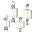 thumbnail image 4 of 4 Pieces Bifold Sliding Closet Doors Hardware Metal Guide Wheel Door Repair s Style D, 4 of 7