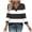 01 Noir, variante sur Fewfanhot Hauts pour Femmes Mode d'Automne Col en V Tenue de Bureau Décontractée Tunique Chandail Tenues