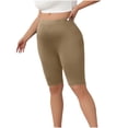 thumbnail image 2 of Women Plus Size Biker Shorts Gym Workout Running Yoga Athletic Shorts, 2 of 6