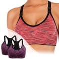 thumbnail image 2 of AWZXDE Soutiens-Gorge de Sport de Performance pour Femmes Design Sans Coutures Haut de Yoga, Course et Mise en Forme 2 Pack 2 Pcs, 2 of 6