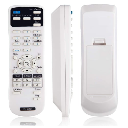 Universal Remote Control for All EPSON Projector VS Home Cinema PowerLite EX Series EX3220 EX3260 EX5220 EX5230 EX5260 EX6220 EX7220 EX7280 EX9240 and More