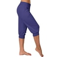 thumbnail image 2 of Timegard Womens Sweatpants Capri Pants Cinch Bottom Solid Color Cropped Joggers Workout Pants with Pockets, 2 of 6