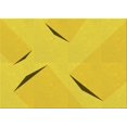 thumbnail image 1 of Ahgly Company Machine Washable Indoor Rectangle Transitional Yellow Area Rugs, 6' x 9', 1 of 7