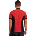 thumbnail image 2 of TiaoBug Unisex Chef Jacket Double Breasted Short Sleeve Chef Coat Hotel Restaurant Kitchen Work Wear Red&Black XL, 2 of 7