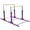 Purple, variant on Costway Kids Double Horizontal Bars Gym Home Adjustable