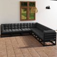 thumbnail image 1 of vidaXL 7 Piece Garden Lounge Set with Cushions Solid Wood Pine, 1 of 1