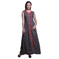thumbnail image 1 of Bimba Robe Shibori Anarkali Bleu Indigo2 pour Femmes, Kurti Imprimée Ethnique Indienne, Longue Kurta, Robe de Soirée, Moyen, 1 of 6